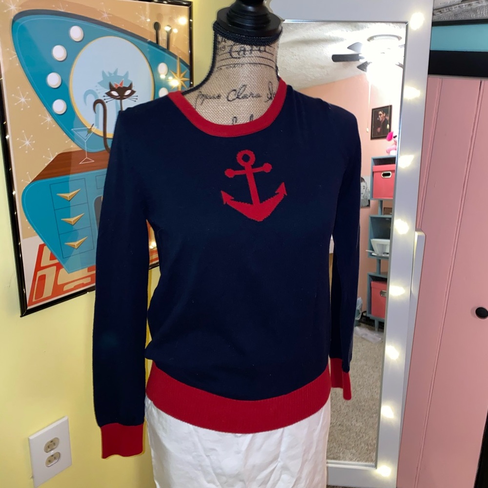 Forever 21 Nautical Knit Sweater Top